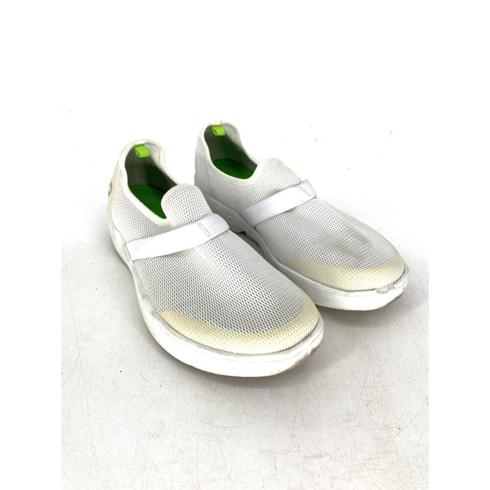 OOFOS OOMG Low Mesh Recovery Shoes White Womens 9.5 Comfort Walking Sneaker - Picture 3 of 11